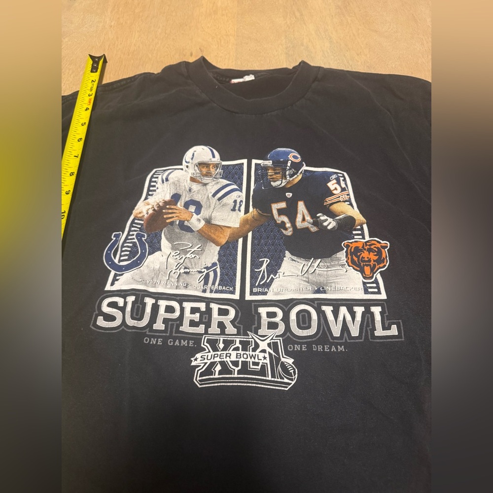2007 Chicago Bears vs Indianapolis Colts Superbowl shirt